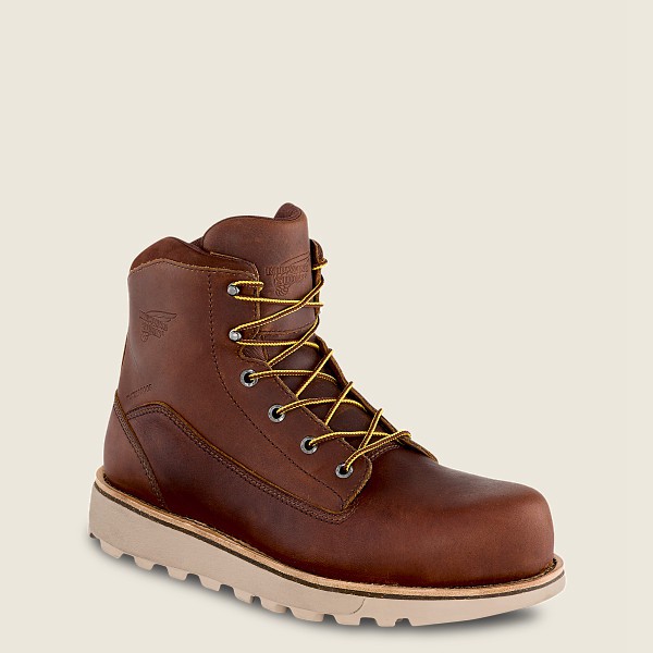 Red Wing Safety Boots Traction Tred Lite - 6-Inch Waterproof Toe - Brune - Herre 8946-XURGB